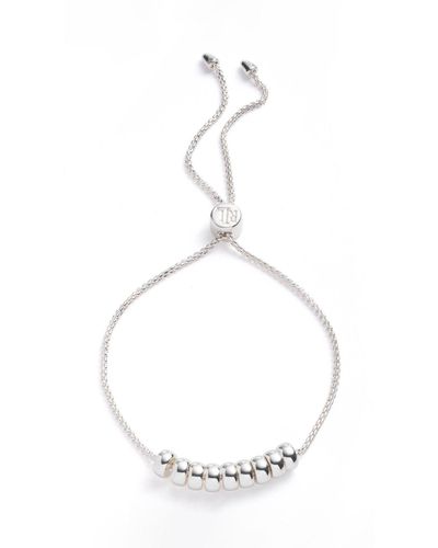 Ralph Lauren Charm Bead Slider Bracelet - White