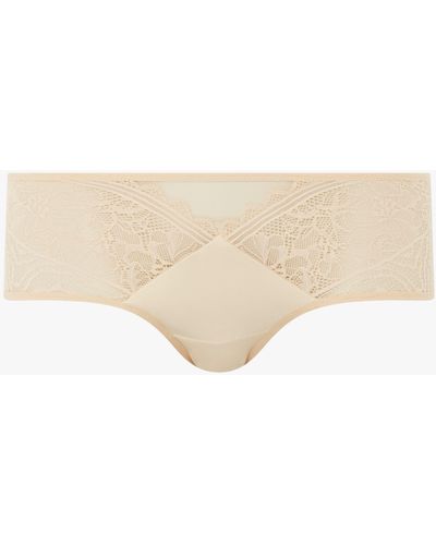 FEMILET Floral Touch Short Knickers - Natural