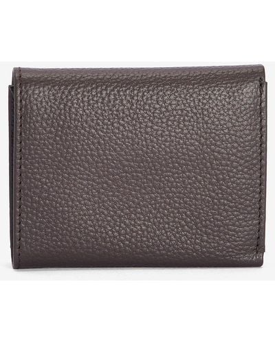 Barbour Tabert Leather Bi-fold Wallet - Grey