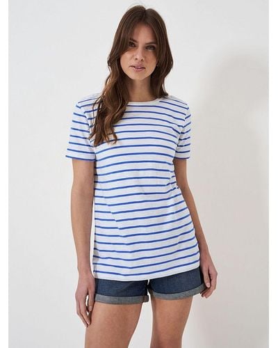 Crew Breton Stripe T-shirt - Blue