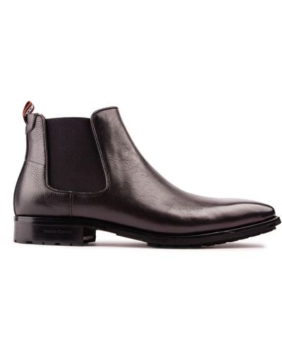 Simon Carter Clover Leather Chelsea Boots - Brown