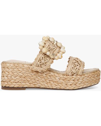 Sam Edelman Cadance Wedge Heel Sandals - Natural