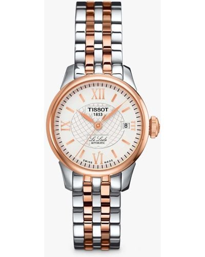 Tissot T41218333 Le Locle Automatic Bracelet Strap Watch - White