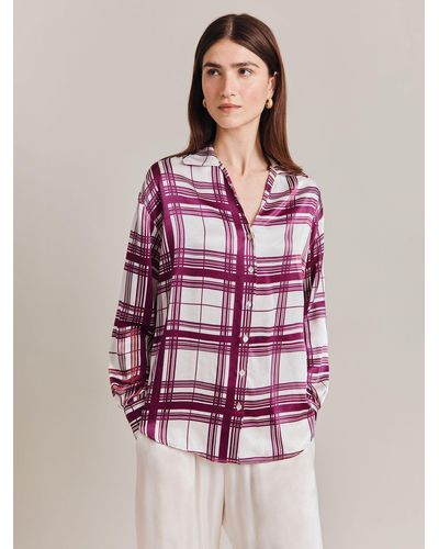 Ghost Amy Check Shirt - Pink