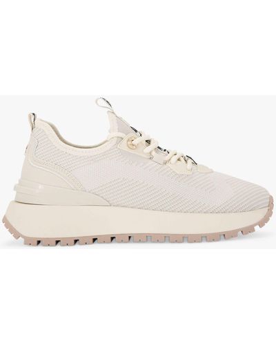 KG by Kurt Geiger Louisa Knit Lace Up Trainers - White
