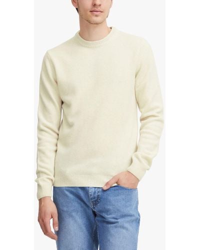 Casual Friday Karl Crew Neck Bounty Knit Jumper - White