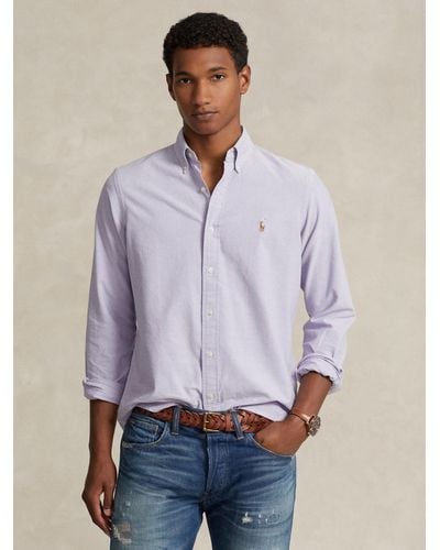 Ralph Lauren Custom Classic Fit Oxford Shirt - Purple