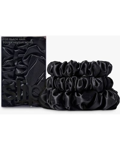 Slip Pure Silk Assorted Scrunchies - Black