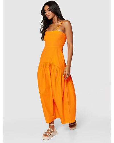 Closet Cotton Maxi Dress - Orange