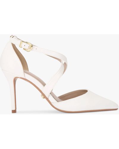 Carvela Kurt Geiger Kross Stiletto Heel Court Shoes - White