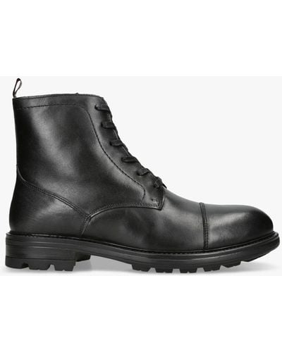 Kg by kurt geiger clearance military lace up boots black