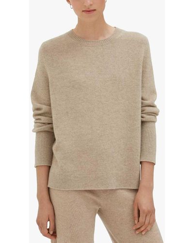 Chinti & Parker Cashmere Boxy Jumper - Natural