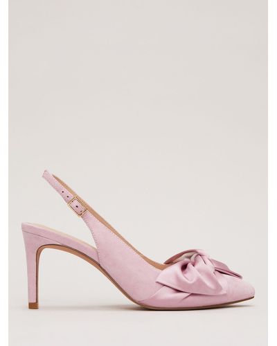 Phase Eight Twist Front Pointed Toe Shoes - Pink
