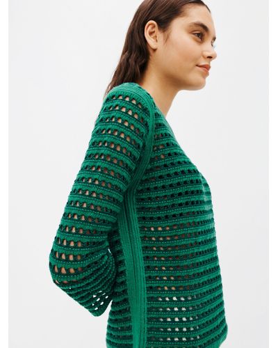 See By Chloé Crochet Knit Jumper - Green