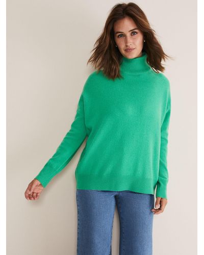 Phase Eight Jemima Wool Cashmere Blend Jumper - Green
