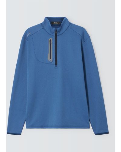 Ralph Lauren Classic Fit Luxury Jersey Pullover Jersey Top - Blue