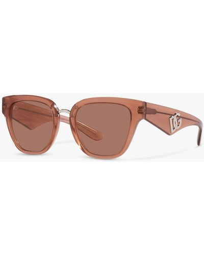 Dolce & Gabbana Dg4437 Butterfly Sunglasses - Pink