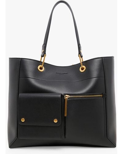 Jasper Conran Dahlia Faux Leather Shopper Bag - Black