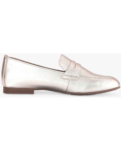 Gabor Viva Leather Loafers - White