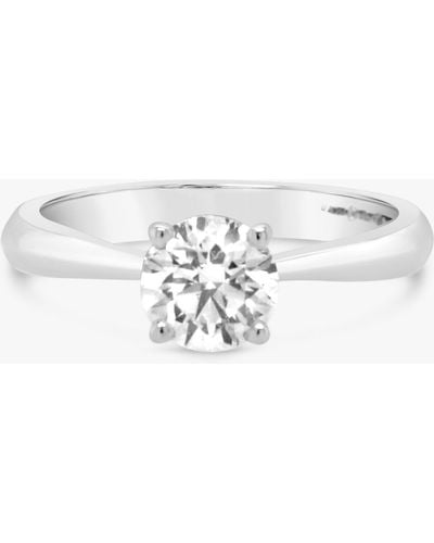 Milton & Humble Jewellery Second Hand Platinum Diamond Solitaire Engagement Ring - White