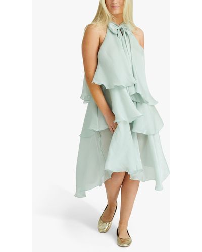 A-View Demi Ruffle Dress - Green