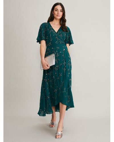 Phase eight tuileries layered lace top dress