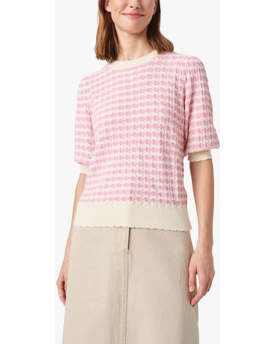 Soaked In Luxury Indianna Slim Fit 1/2 Sleeve Jumper - Pink
