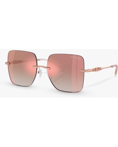 Michael Kors Mk1150 Quebec Pillow Sunglasses - Pink