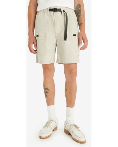 Levi's Utility Belted Shorts - Natural