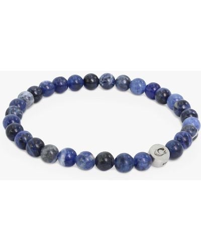 COACH Semi-precious Stone Beaded Stretch Bracelet - Blue