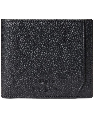 Ralph Lauren Polo Pebbled Leather Wallet - Black