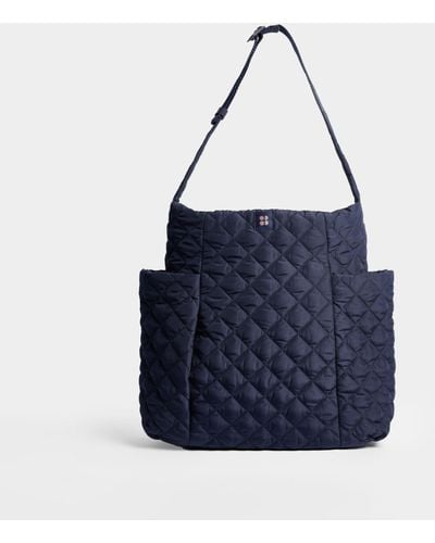 Sweaty Betty Quilted Tote Bag - Blue