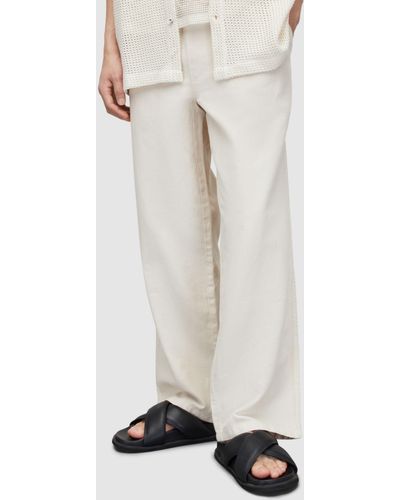 AllSaints Hanbury Straight Trousers - White