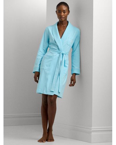 Ralph Lauren Lauren Quilted Cotton Robe - Blue