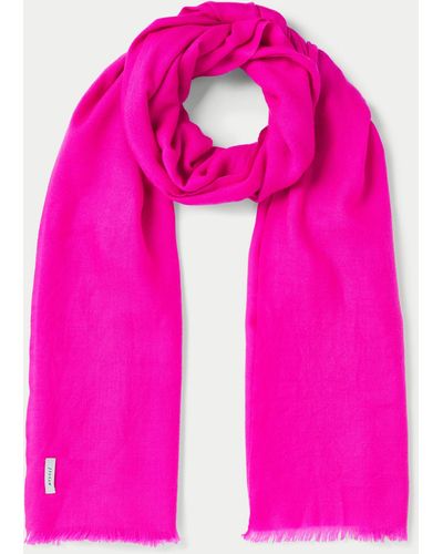 Jigsaw Wool Silk Pashmina - Pink