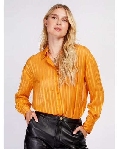 Somerset by Alice Temperley Stripe Shirt - Orange