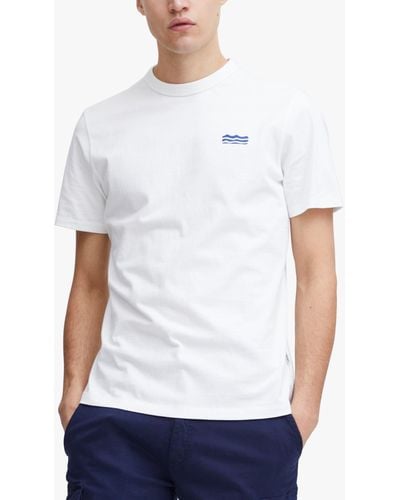 Casual Friday Thor Short Sleeve Sea Print T-shirt - White