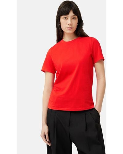 Jigsaw Supima Cotton T-shirt - Red