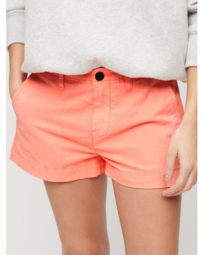 Superdry Chino Hot Shorts - Orange