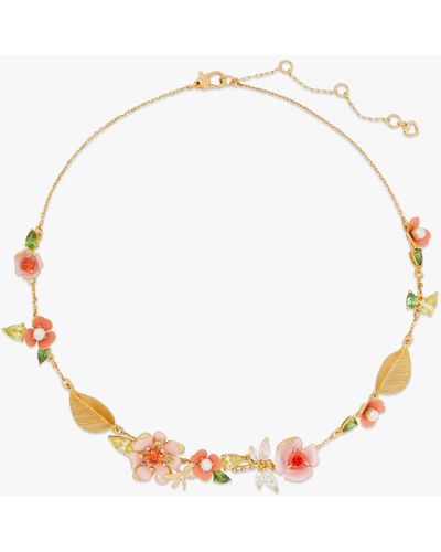 Kate Spade Bloom Enamel Charm Necklace - Natural