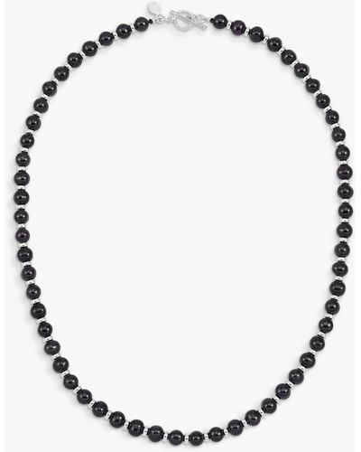 Dower & Hall Halo Freshwater Pearl Collar Necklace - Multicolour