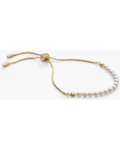 Ivory & Co. Carlisle Faux Pearl Beaded Bracelet - White