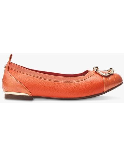 Moda In Pelle Fairy Leather Court Shoes - Red