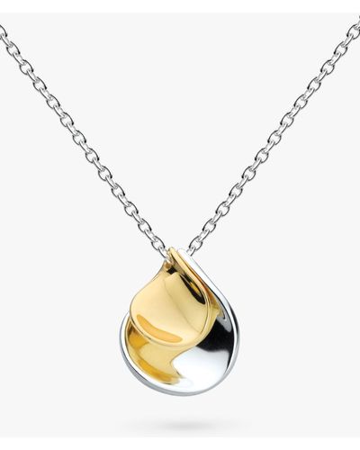 Kit Heath Blossom Enchanted Petal Pendant Necklace - Metallic