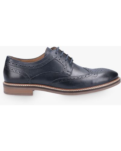 Hush Puppies Bryson Leather Brogues - Blue