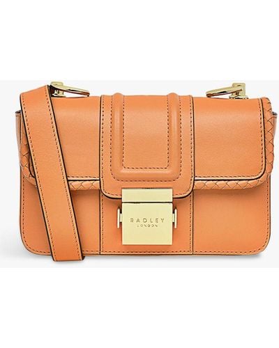 Radley Hanley Close Mini Leather Cross Body Bag - Orange