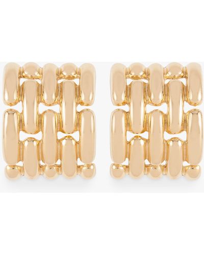 Susan Caplan Vintage Givenchy Gold Plated Clip-on Hoop Earrings - Metallic