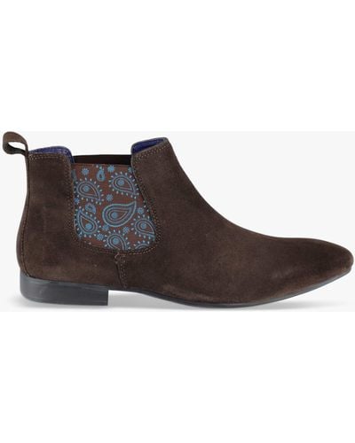 Silver Street London Carnaby Suede Chelsea Boots - Brown