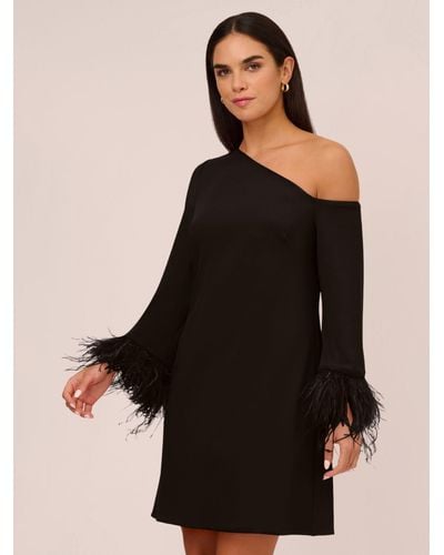Adrianna Papell Aidan By Knit Crepe Cocktail Dress - Black