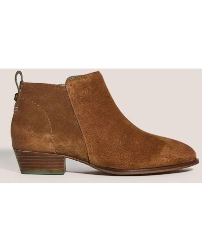 White Stuff Suede Ankle Boots - Brown